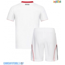 Camisa de time de futebol Eintracht Frankfurt Replicas 2º Equipamento Infantil 2025-26 Manga Curta (+ Calças curtas)
